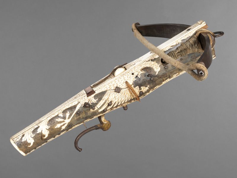 Caspar Schultes, Armbrust mit dem Wappen des Kurfürsten von Sachsen,1568